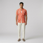 Origami Mesh Statement Shirt