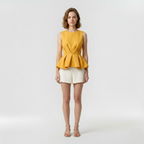 Sculpted Peplum Top