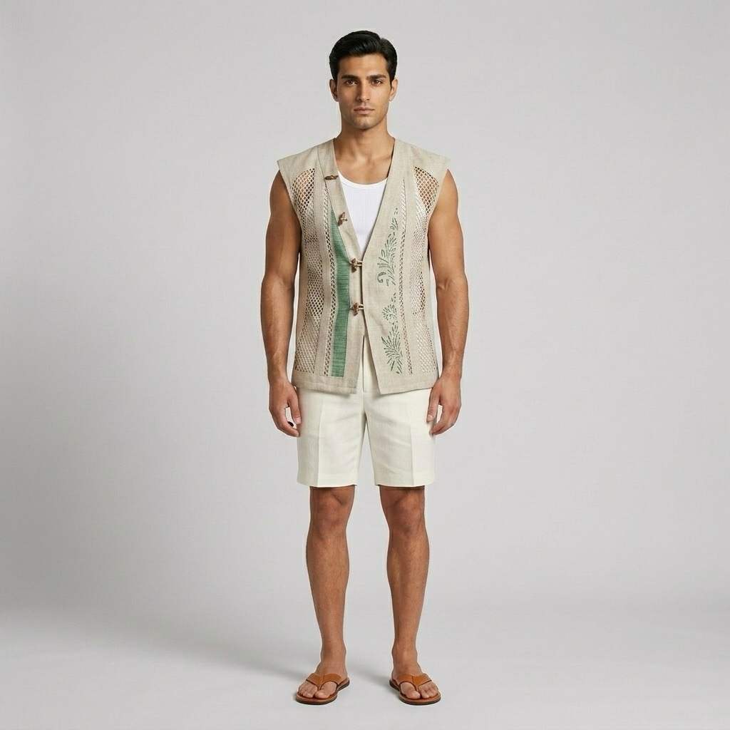 Coastal Artisan Mesh Vest
