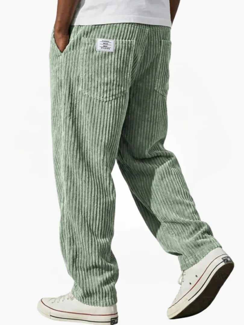 Men's Wide Straight-Leg Corduroy Trousers – view 5