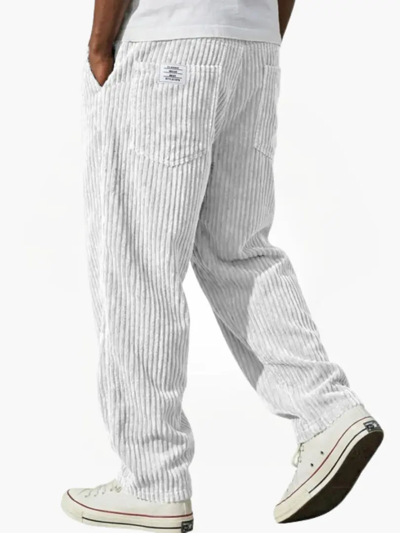 Men's Wide Straight-Leg Corduroy Trousers – view 6