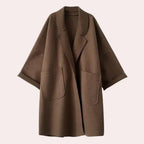 Women's Wide-Lapel Trench Coat, Relaxed Fit