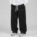 Men's Wide-Leg Corduroy Trousers, Drawstring Waist