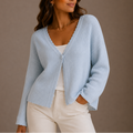 Women's Lightweight V-Neck Button-Up Cardigan