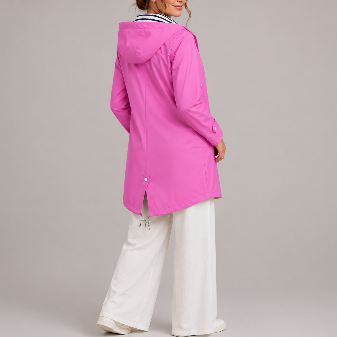Women's Tailored Waterproof Jacket, Breathable Rain Protection