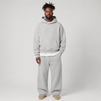 Men's Two-Piece Tracksuit Set, Hooded Top and Joggers, Regular Fit