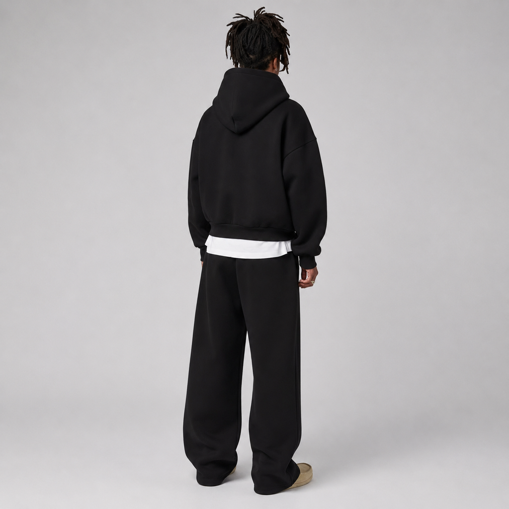 Men's Two-Piece Tracksuit Set, Hooded Top and Joggers, Regular Fit