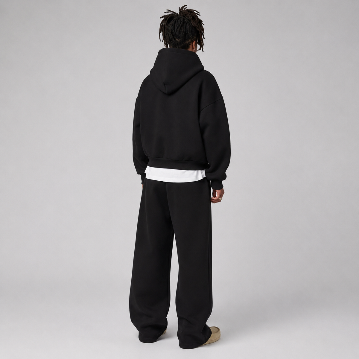 Men's Two-Piece Tracksuit Set, Hooded Top and Joggers, Regular Fit