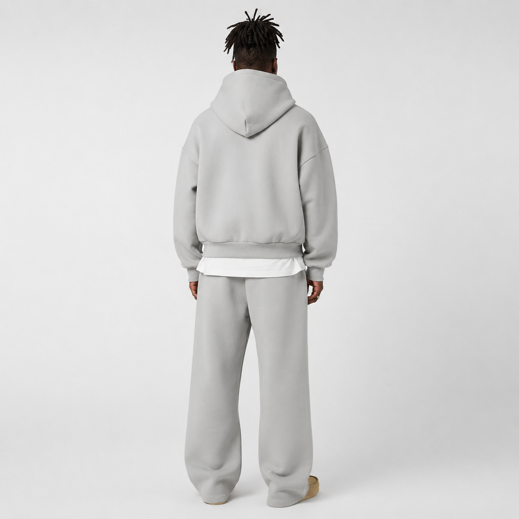 Men's Two-Piece Tracksuit Set, Hooded Top and Joggers, Regular Fit