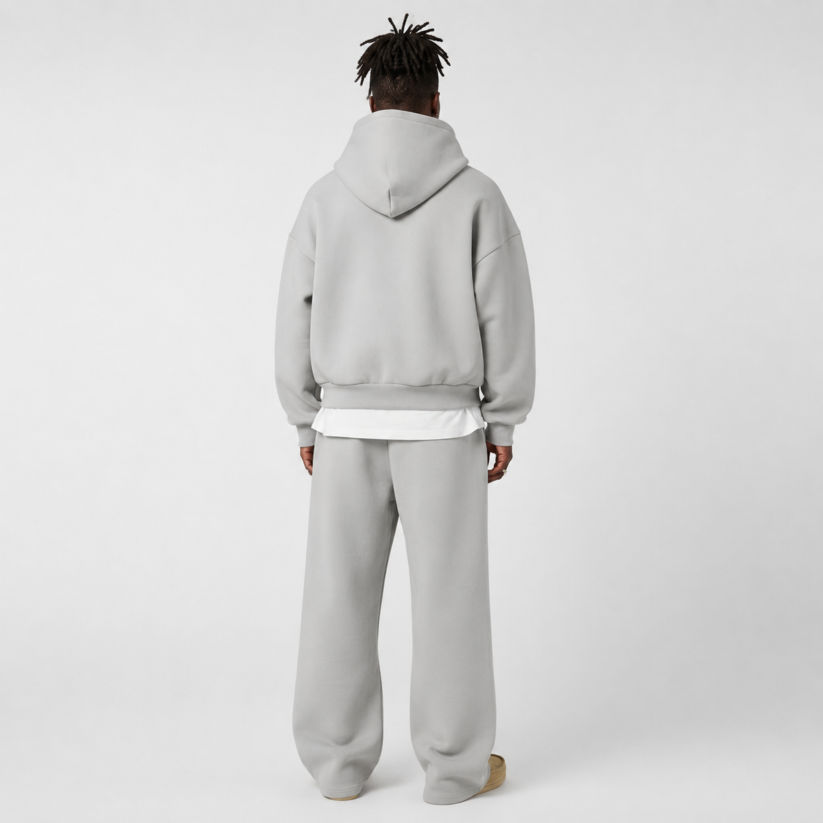 Men's Two-Piece Tracksuit Set, Hooded Top and Joggers, Regular Fit
