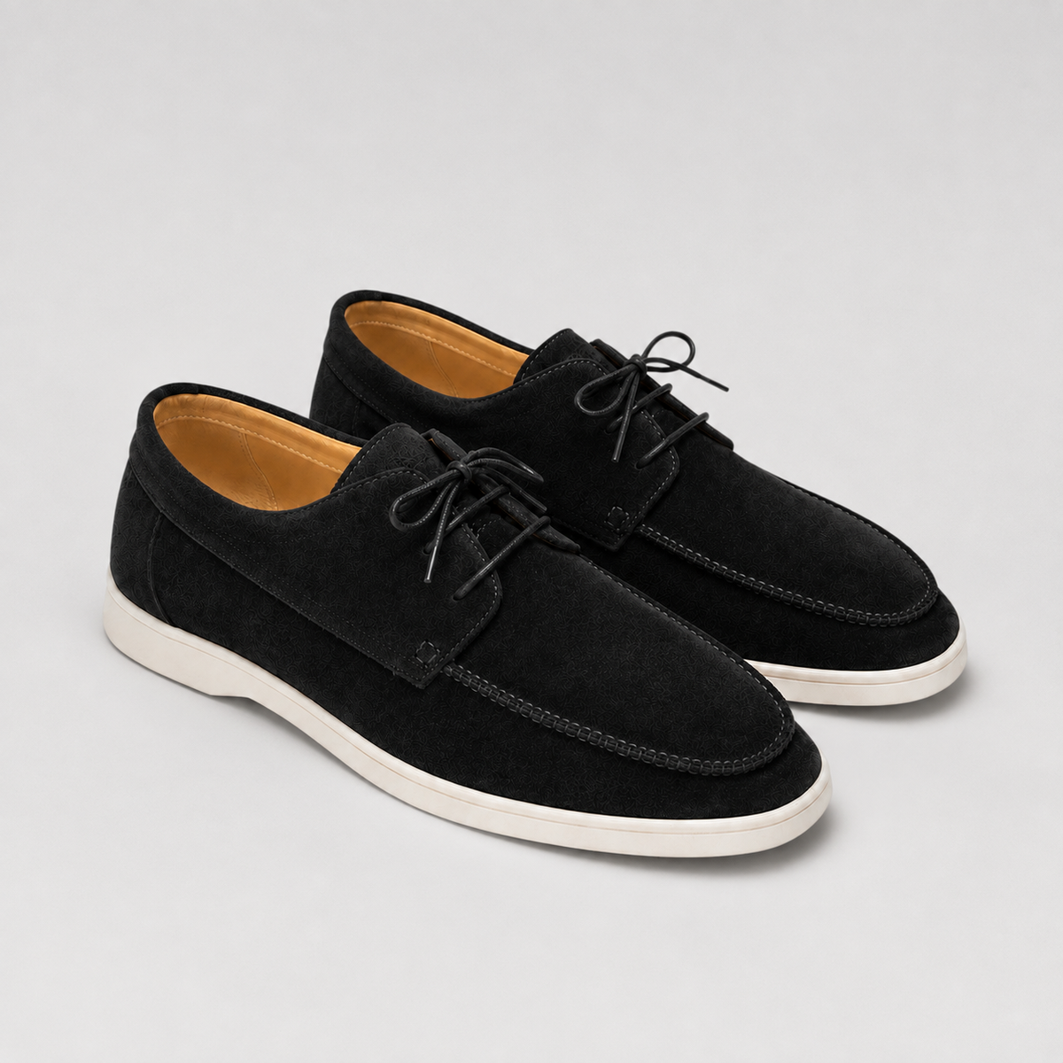 Men's Suede-Look Lace-Up Loafers, Smart Casual