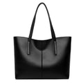 Women's Large Leather Tote Bag with Double Shoulder Straps