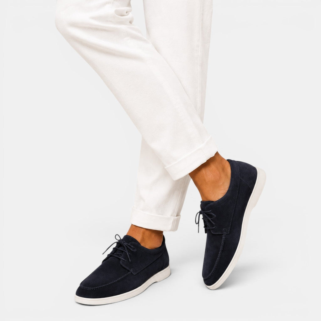 Men's Suede-Look Lace-Up Loafers, Smart Casual