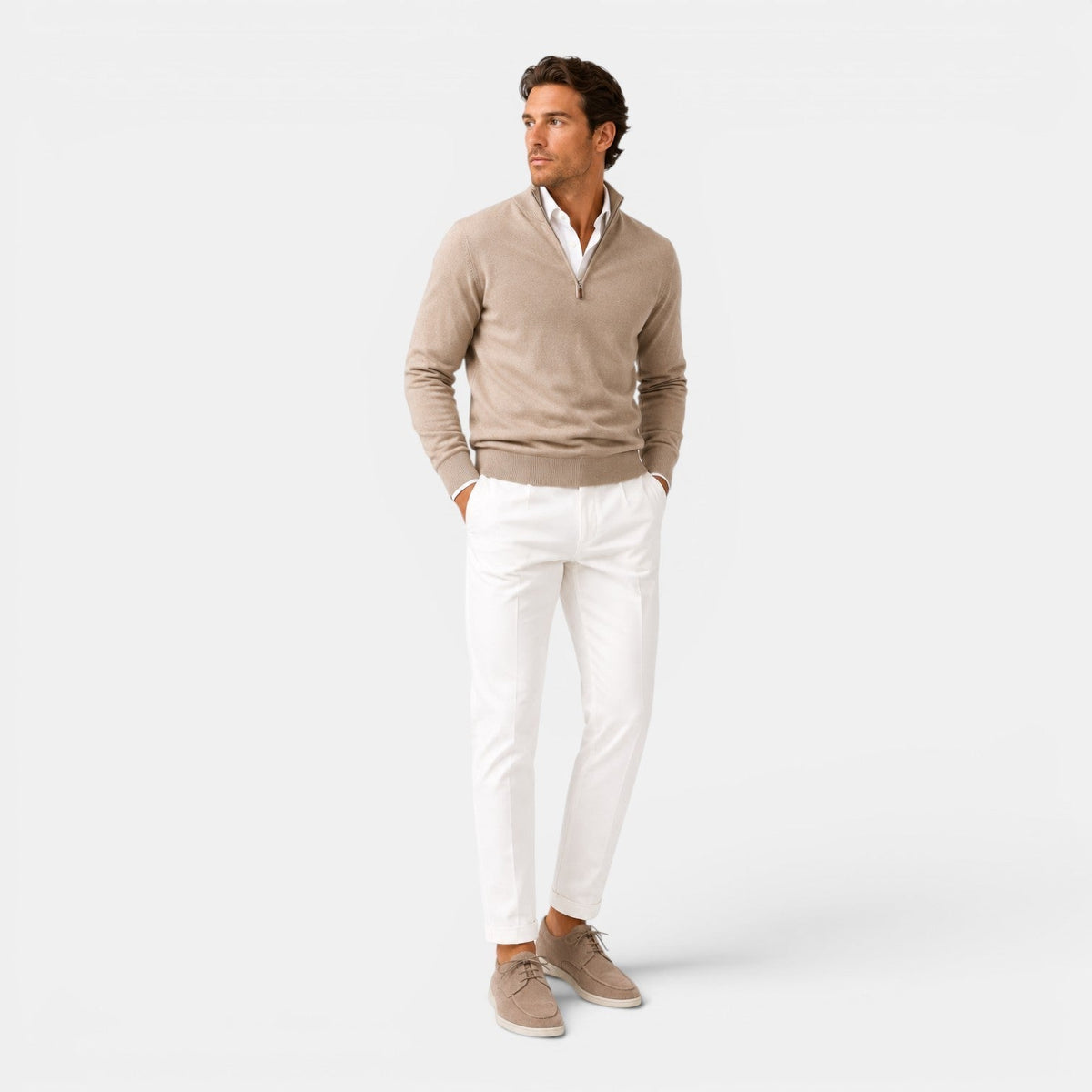 Men's Suede-Look Lace-Up Loafers, Smart Casual