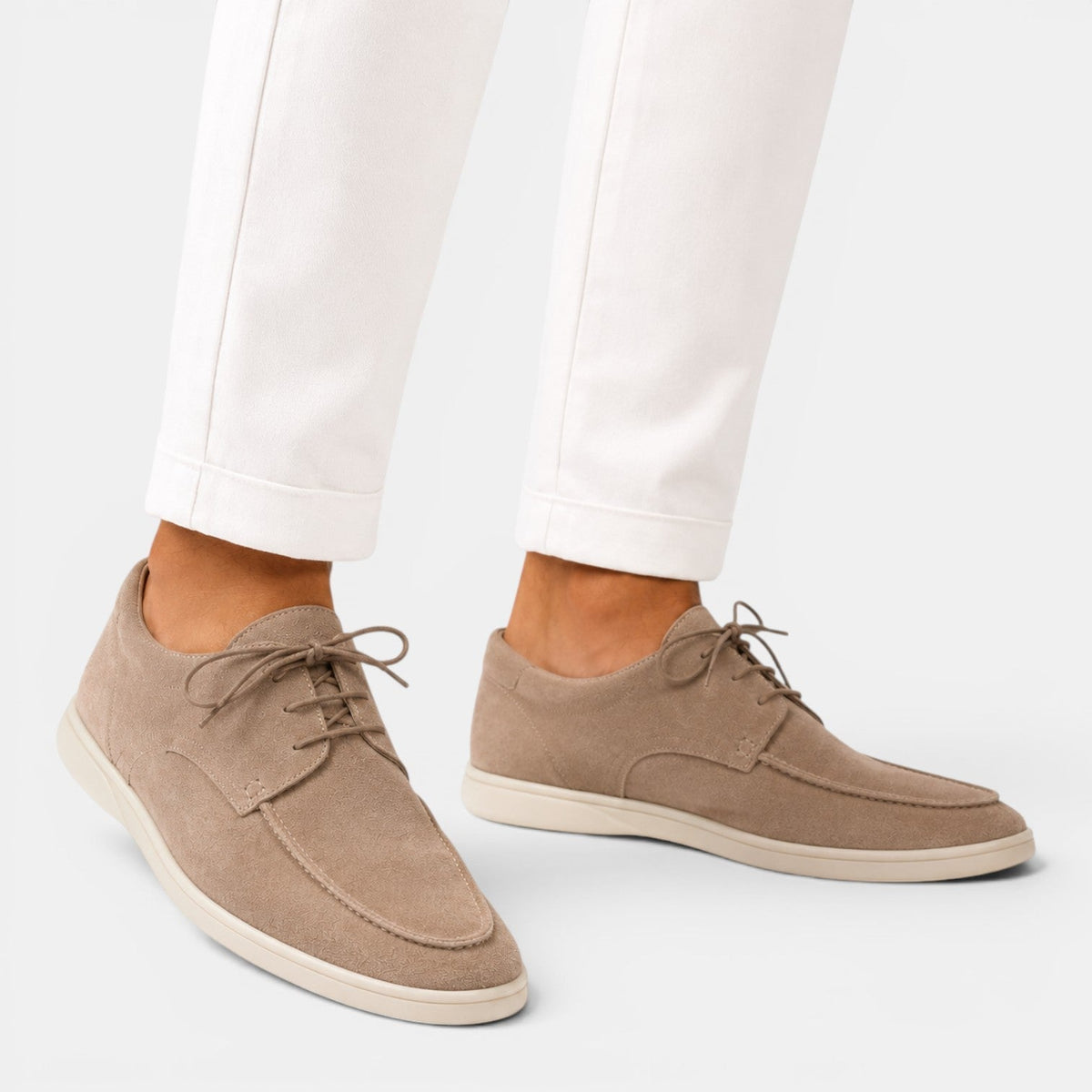 Men's Suede-Look Lace-Up Loafers, Smart Casual