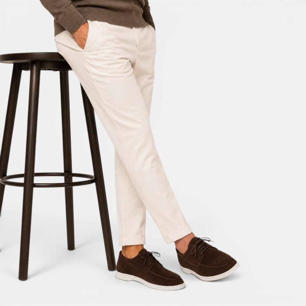 Men's Suede-Look Lace-Up Loafers, Smart Casual