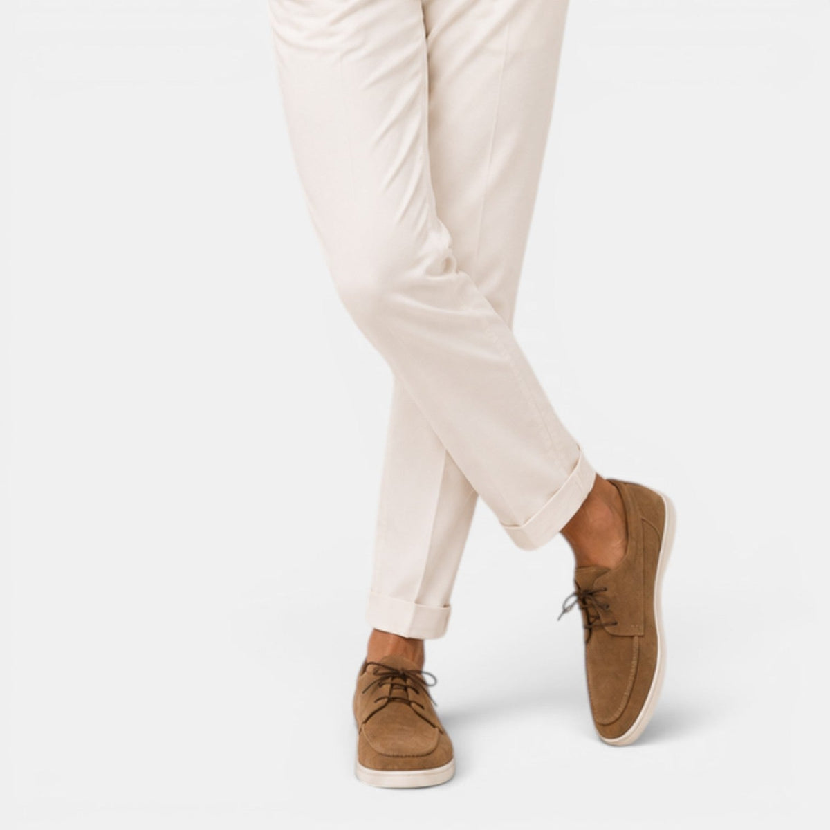Men's Suede-Look Lace-Up Loafers, Smart Casual