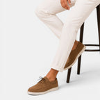 Men's Suede-Look Lace-Up Loafers, Smart Casual