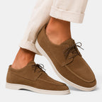 Men's Suede-Look Lace-Up Loafers, Smart Casual