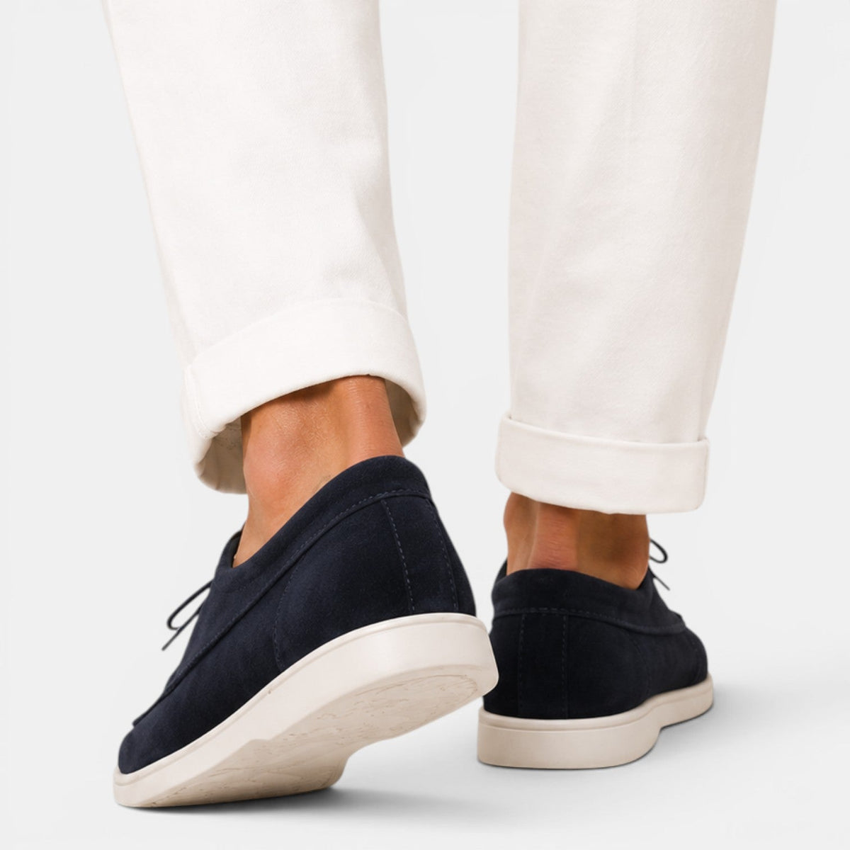 Men's Suede-Look Lace-Up Loafers, Smart Casual