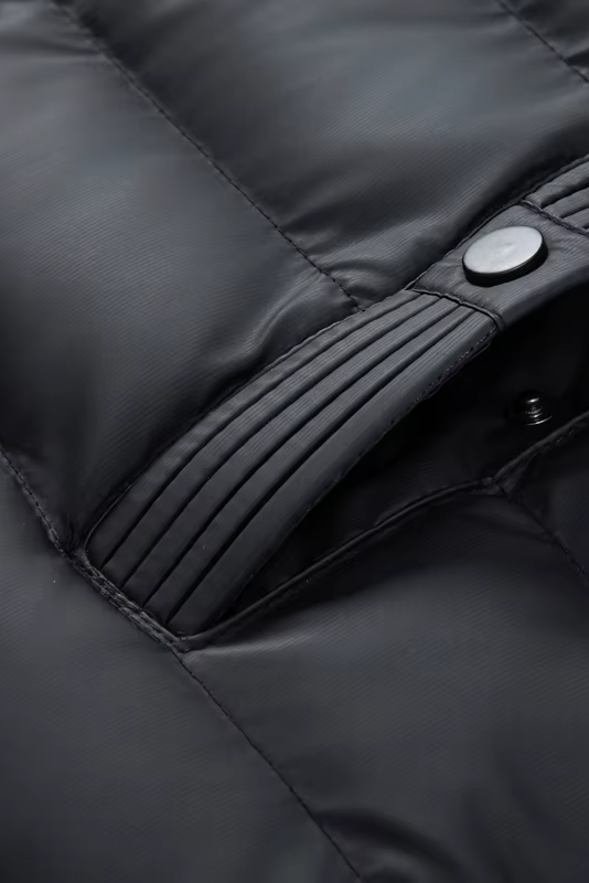 Men's Hooded Quilted Hybrid Jacket, Detachable Hood