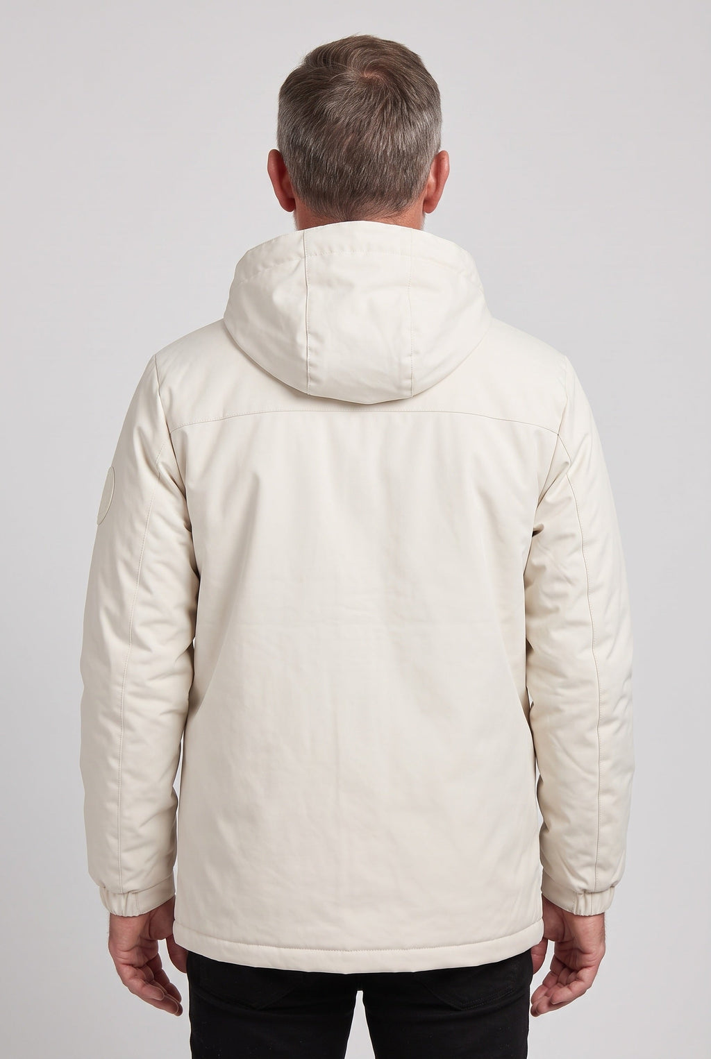 Men's Hooded Waterproof Utility Jacket, Detachable Hood