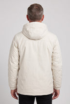 Men's Hooded Waterproof Utility Jacket, Detachable Hood