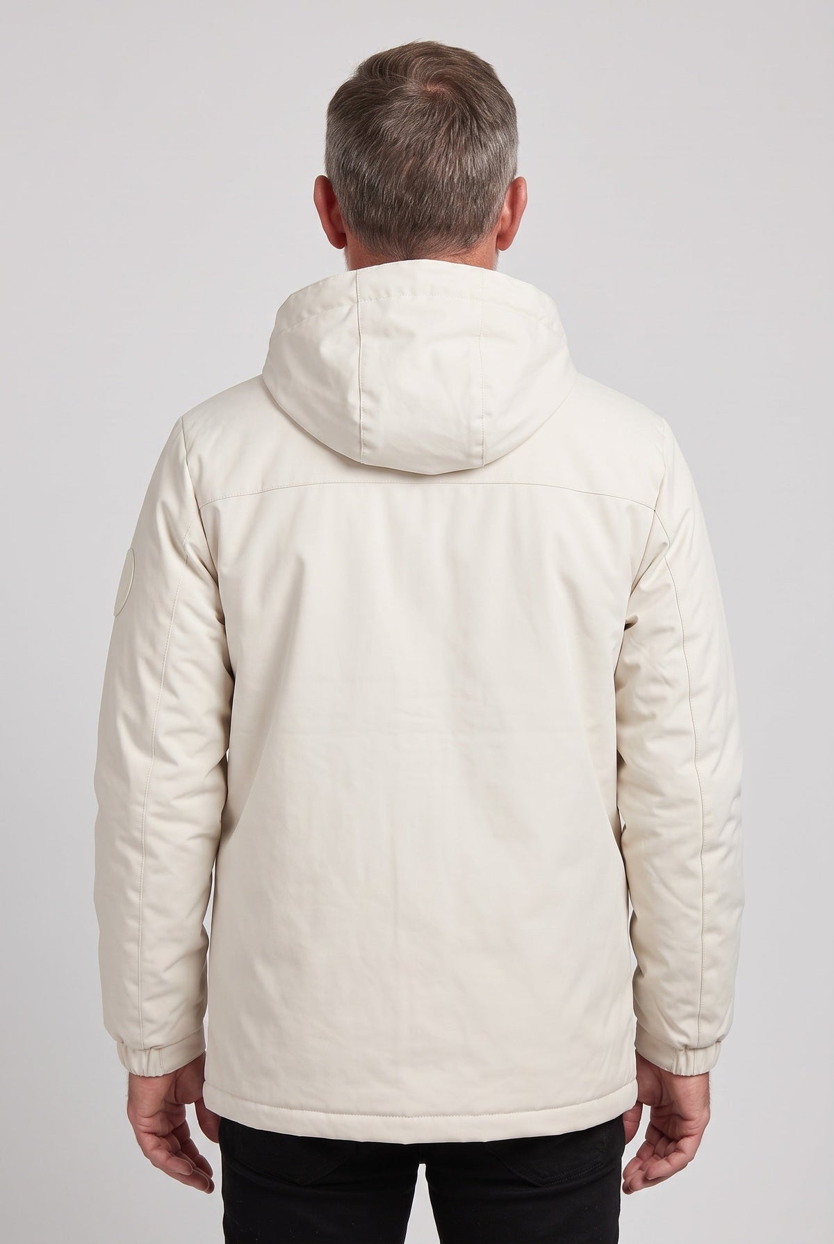 Men's Hooded Waterproof Utility Jacket, Detachable Hood