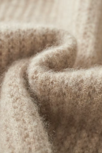 Men's Zip-Up Ribbed Knit Hoodie