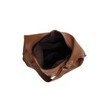 Women's Oversized Leather Hobo Shoulder Bag, Soft Crescent Shape