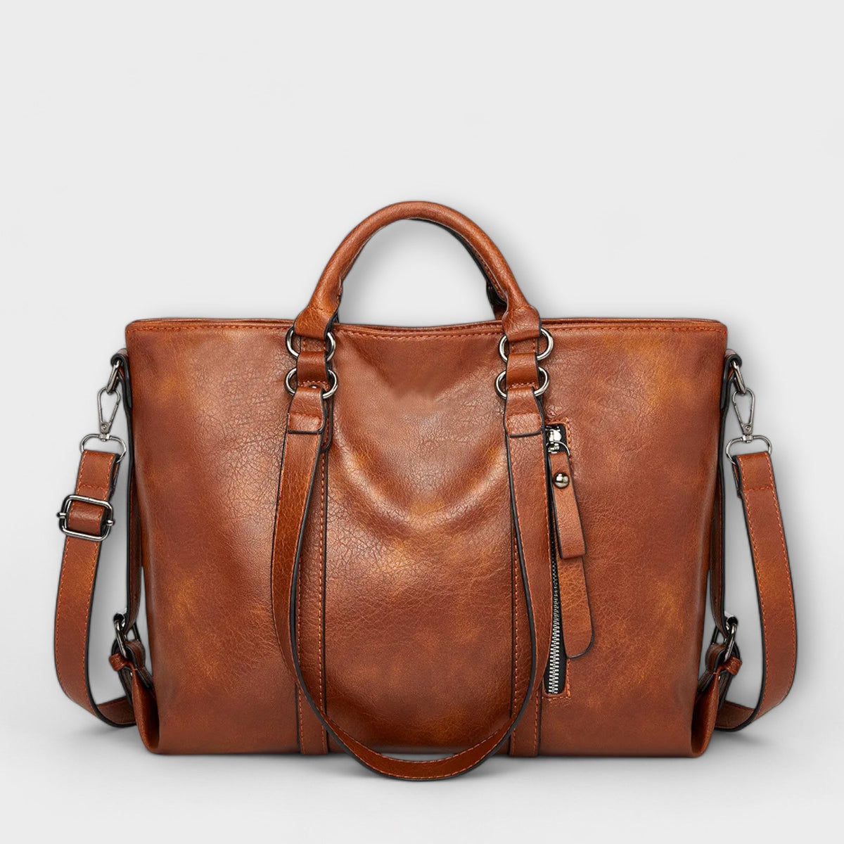 Women's Professional Work Tote Bag with Structured Dual-Handle Design
