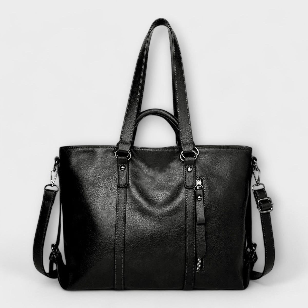 Women's Professional Work Tote Bag with Structured Dual-Handle Design
