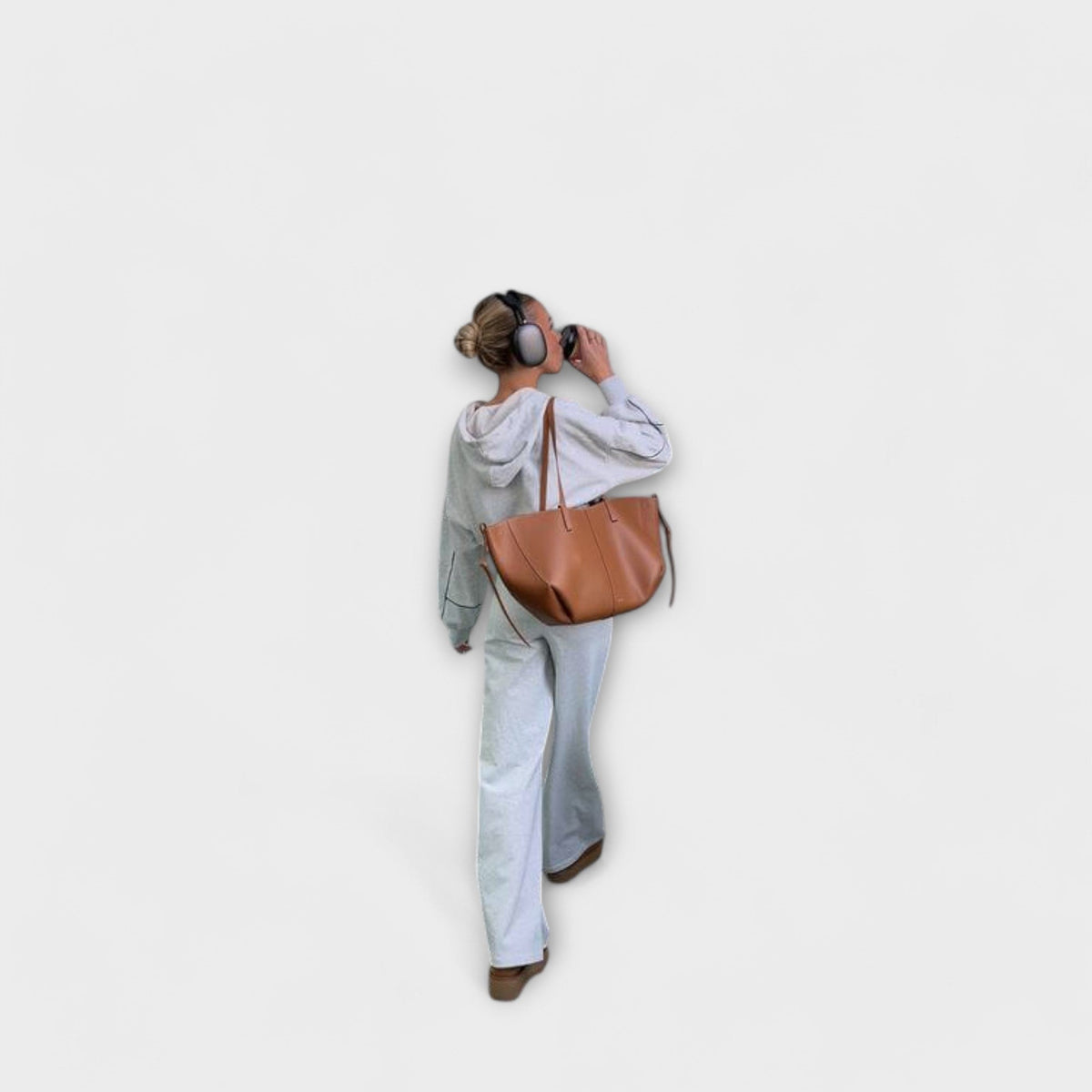 Women's Vintage Tote Bag with Spacious Two-Size Design