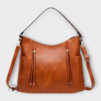 Women's Vintage-Inspired Handbag with Adjustable Shoulder Strap