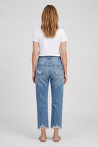 Women's Straight-Leg Cropped Jeans view