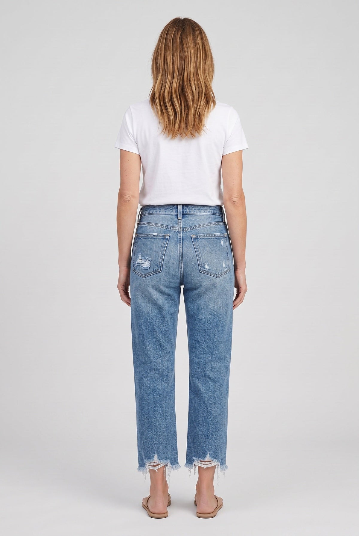 Women's Straight-Leg Cropped Jeans view