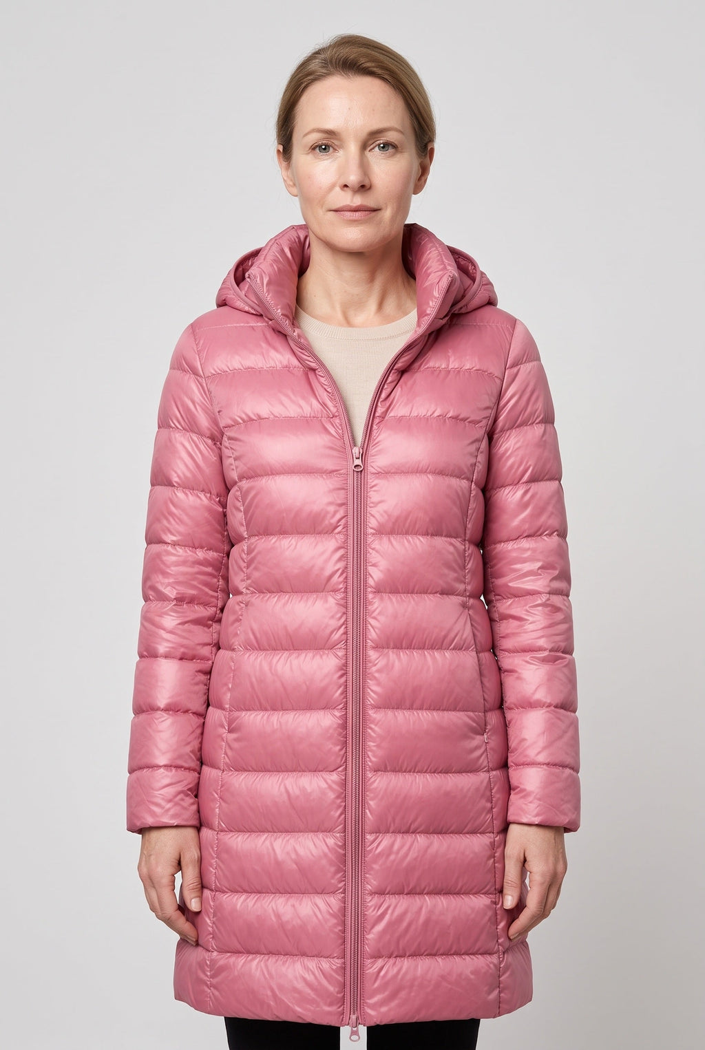 Women's Hooded Longline Puffer Jacket