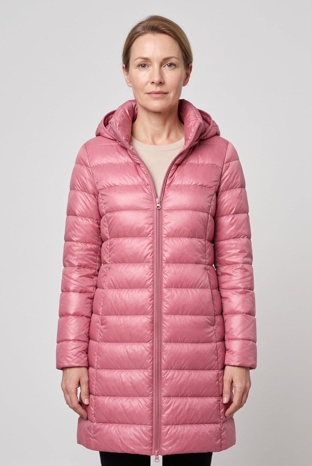 Women's Hooded Longline Puffer Jacket