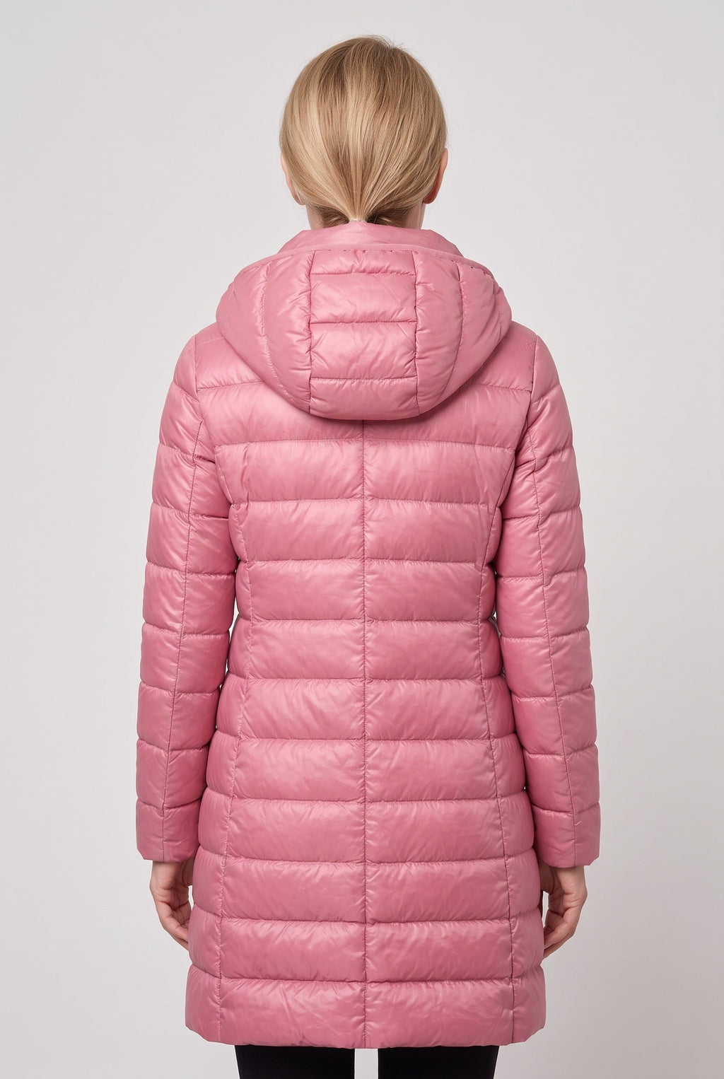Women's Hooded Longline Puffer Jacket
