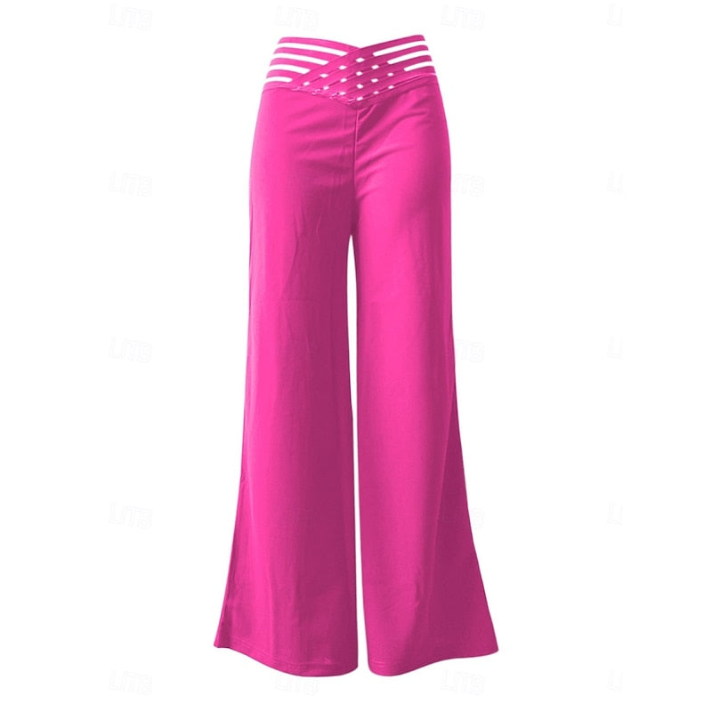 Women's High-Waisted Wide-Leg Trousers – view 8