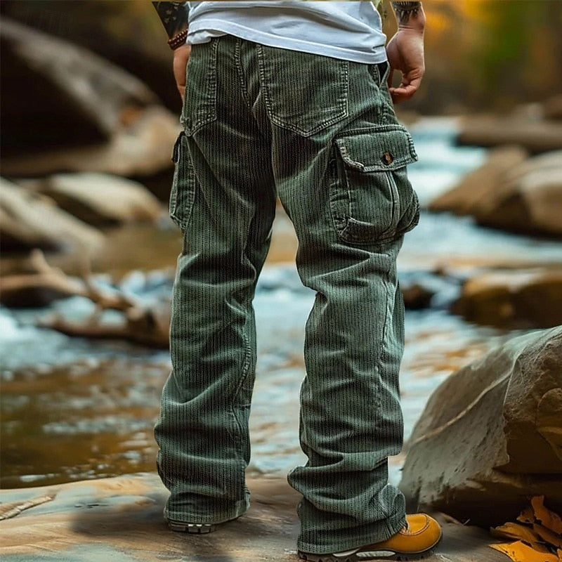 Men's Relaxed Straight-Leg Cargo Trousers – view 4