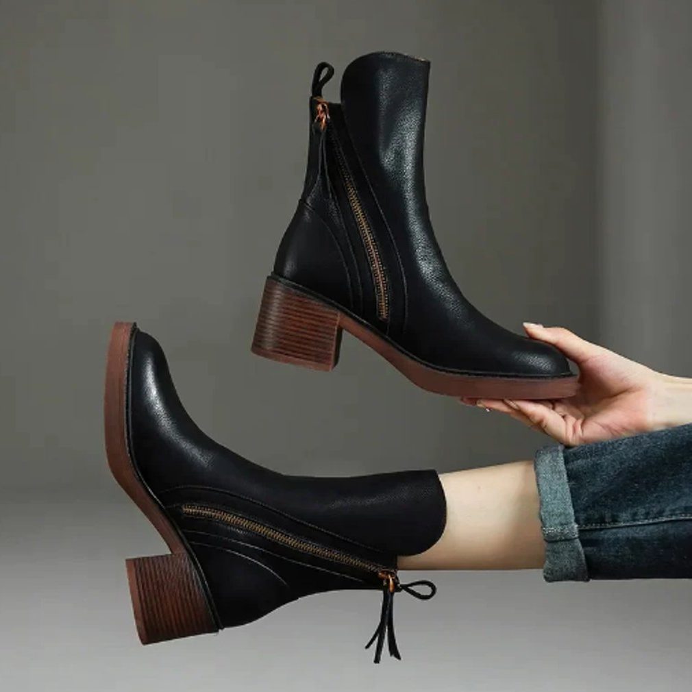 Women's ankle boots with side zip detail