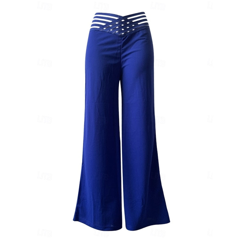 Women's High-Waisted Wide-Leg Trousers – view 5
