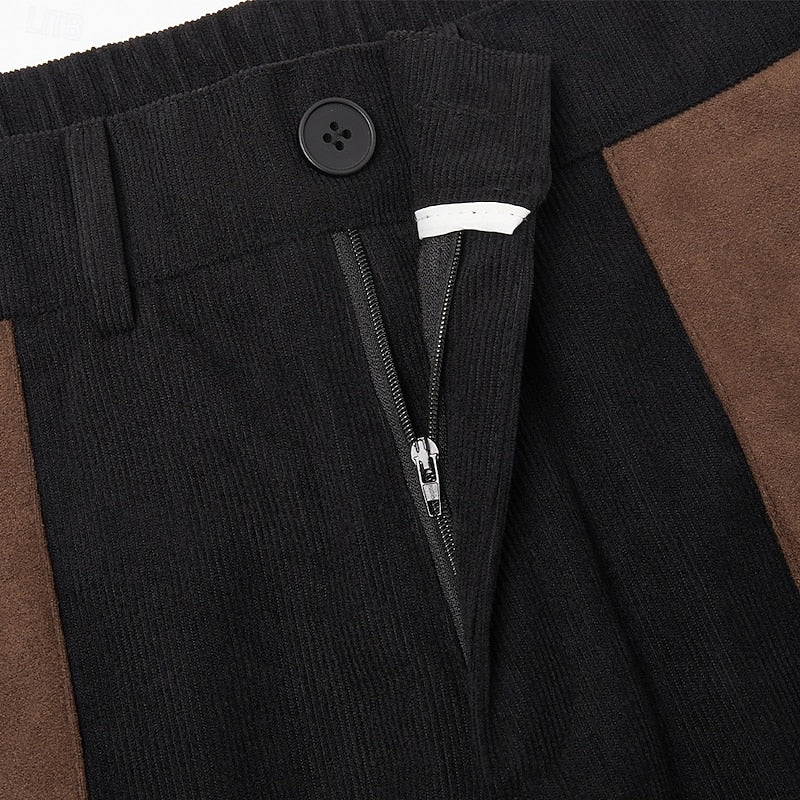 Men's Relaxed Cargo Trousers, Patchwork Detail – view 9