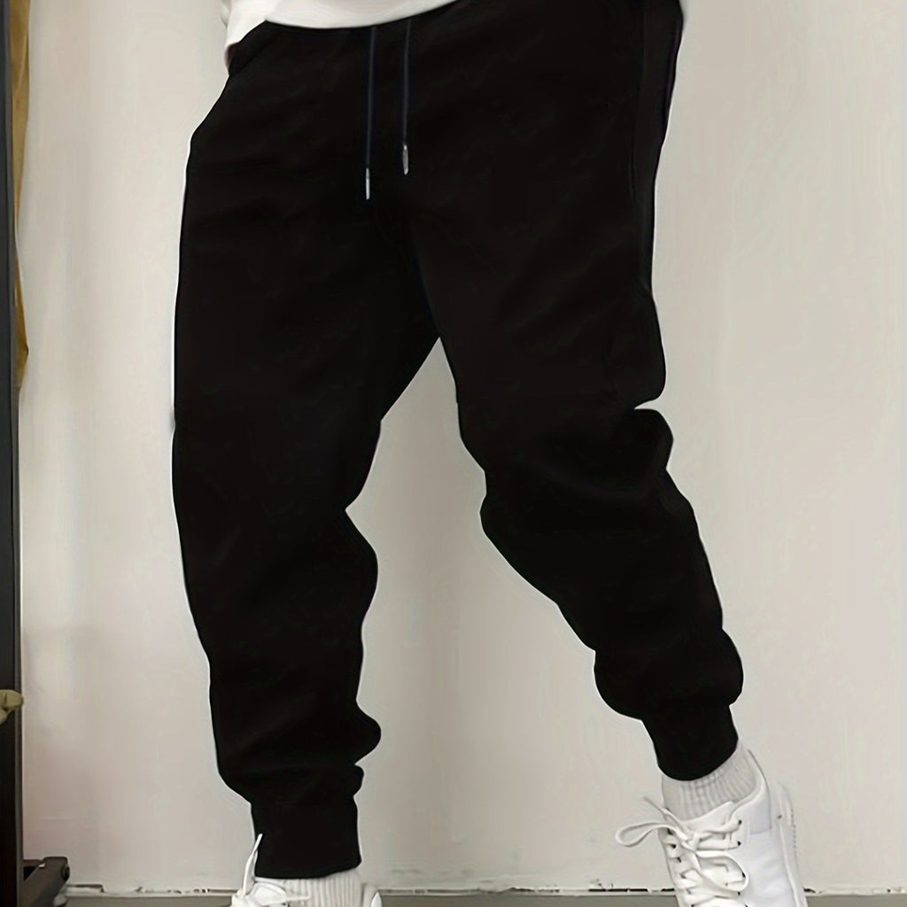 Men's Relaxed-Fit Drawstring Joggers, Side Pockets