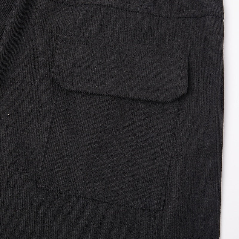 Men's Relaxed Cargo Trousers, Patchwork Detail – detail