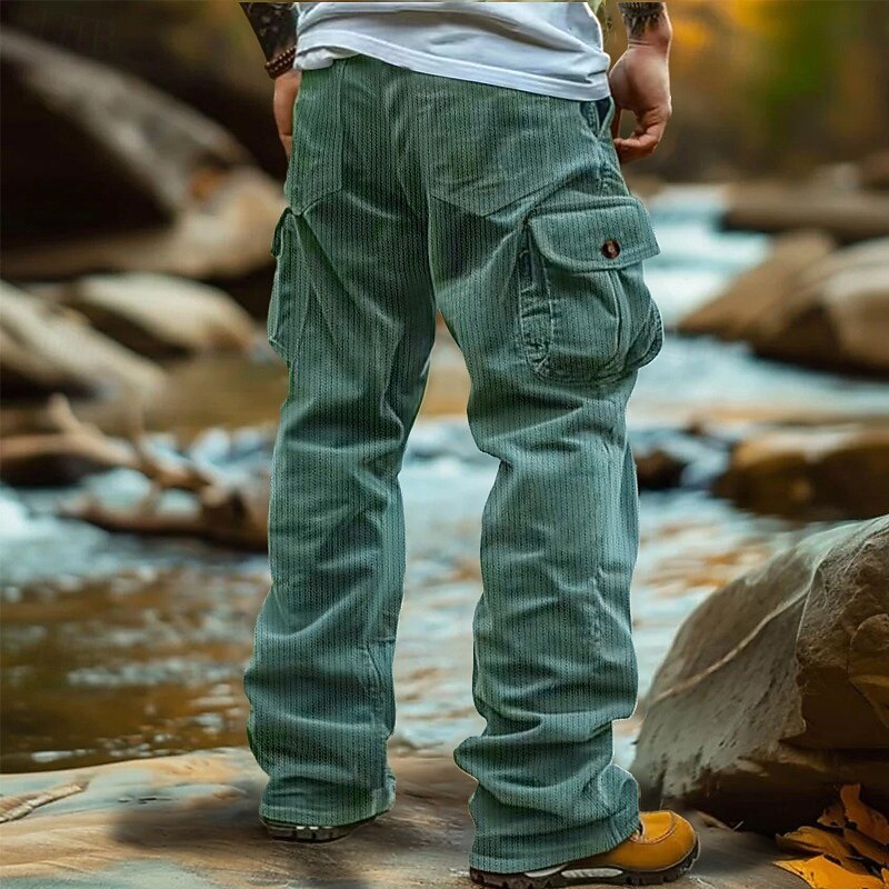 Men's Relaxed Straight-Leg Cargo Trousers – view 7