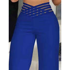 Women's High-Waisted Wide-Leg Trousers – view 6
