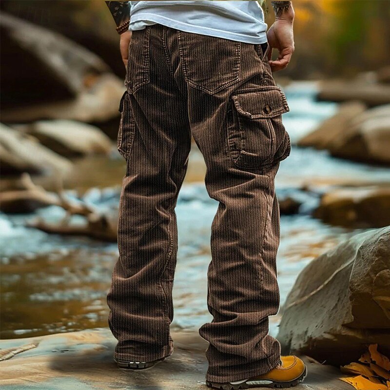Men's Relaxed Straight-Leg Cargo Trousers – view 2