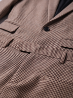 Men's tailored checked suit
